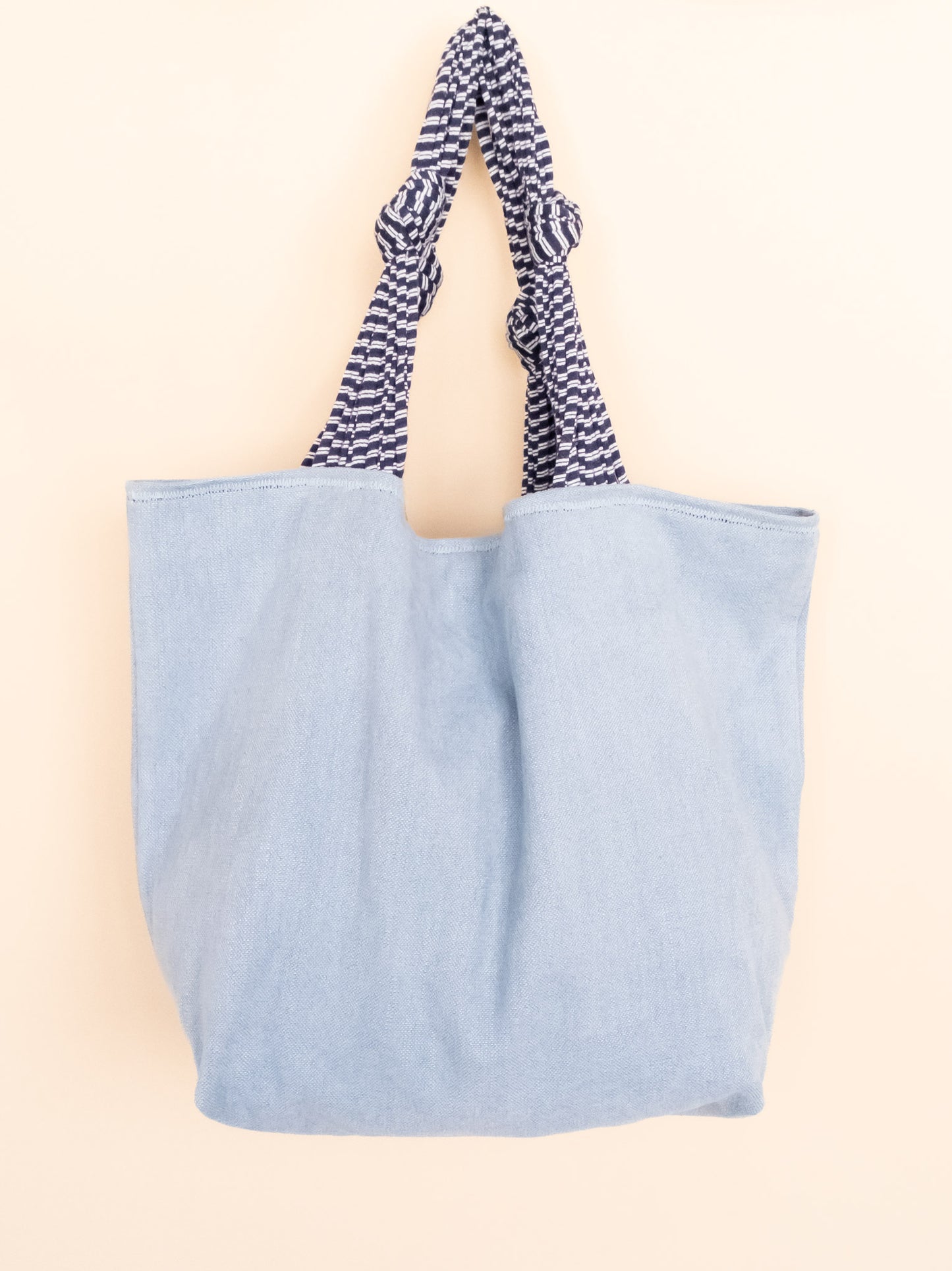 BORSA IN DENIM MOKI'S HOUSE VITTORIA VISTA FRONTALE