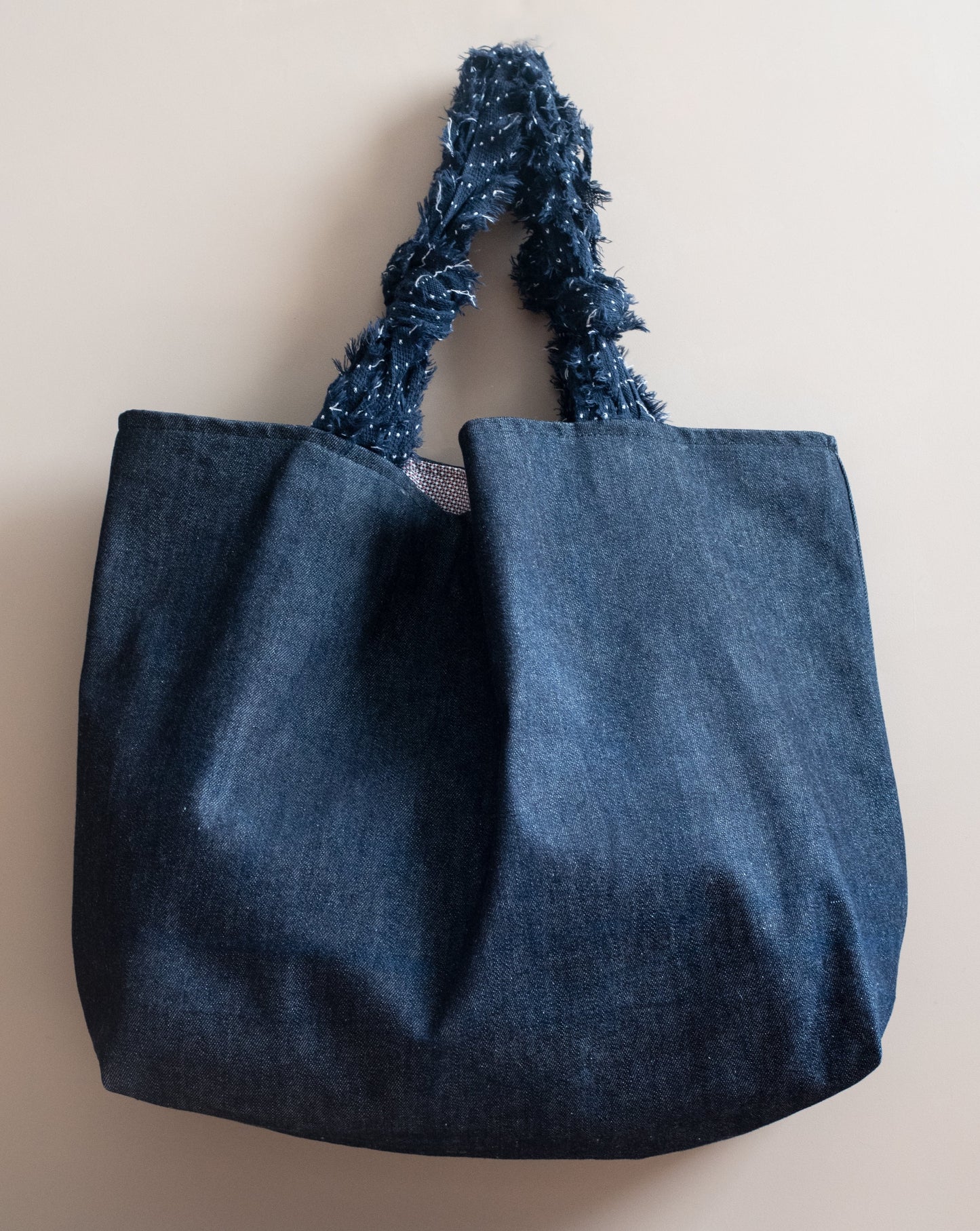 Borsa Denim scuro vista frontale