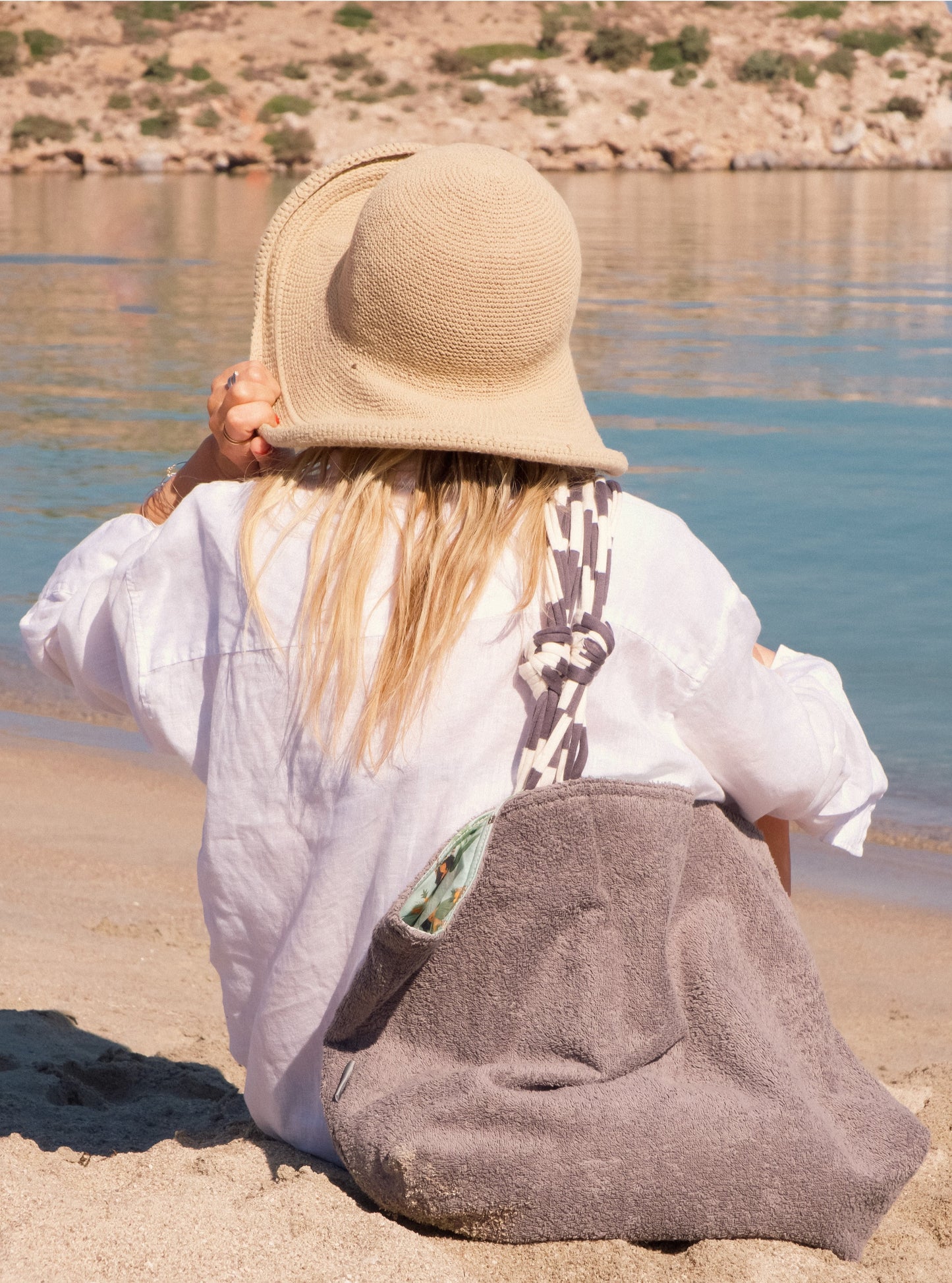 HAWAII | Borsa in spugna di grigia