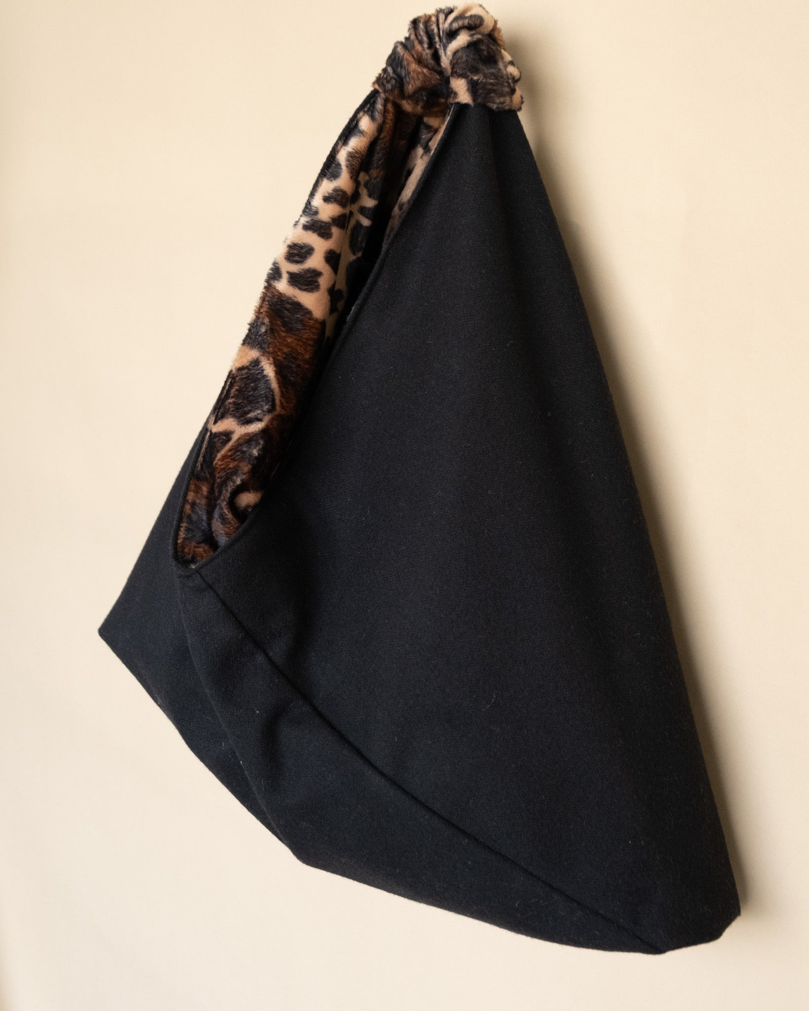 Borsa artigianale Lina - lato reversibile in lana